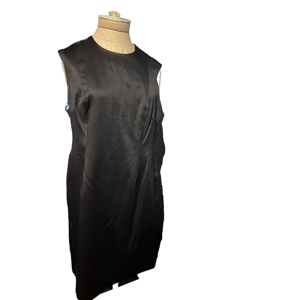Peggy Jennings Little Black Dress Blue Satin Lining Old Money Brunch Cocktails S
